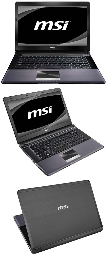MSI предлагает лэптопы с тонкими корпусами - X460 и X460DX